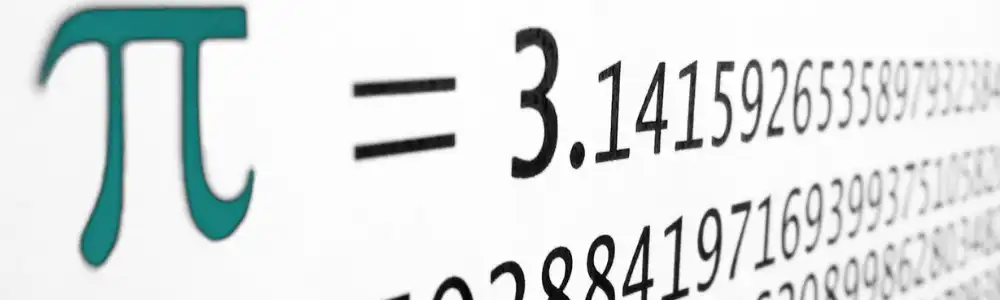 Pi symbol and numbers